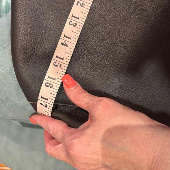 OPIFIX VTG Aviator Black Leather Shearling Lined Riri Zip Jacket Italy 40/Medium - Picture 14 of 14